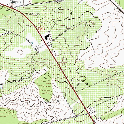 Topographic Map of Laland School (historical), SC