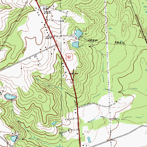 Topographic Map of Linton School (historical), SC