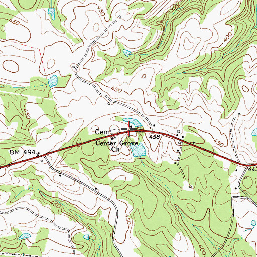 Topographic Map of Maynards, SC