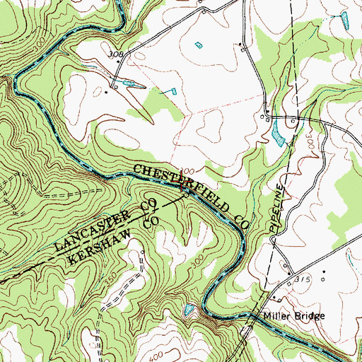 Topographic Map of McLeods Mill (historical), SC