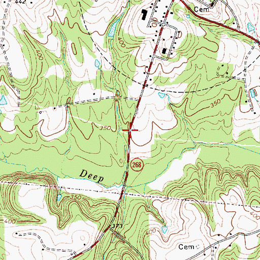 Topographic Map of Mount Croghan Station (historical), SC