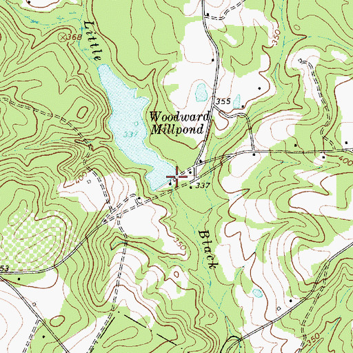 Topographic Map of Oliver Mill (historical), SC