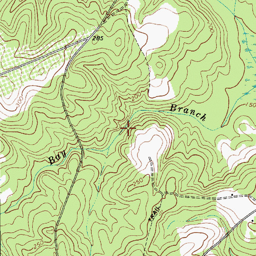 Topographic Map of Polson Mill (historical), SC