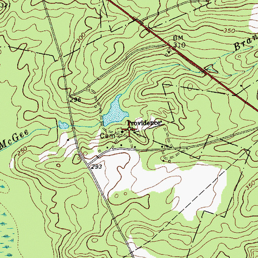 Topographic Map of Providence School (historical), SC