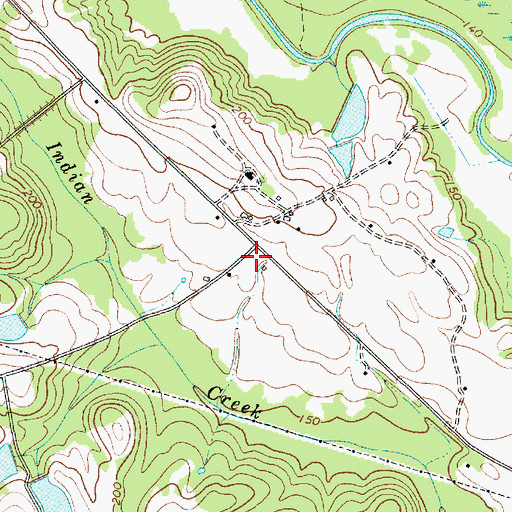 Topographic Map of Rivers (historical), SC