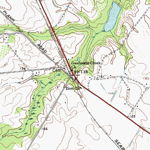 Topographic Map of Robinson, SC
