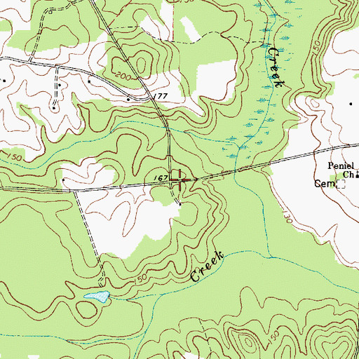 Topographic Map of Saint James School (historical), SC