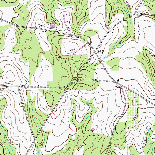 Topographic Map of Snow Hill Church (historical), SC