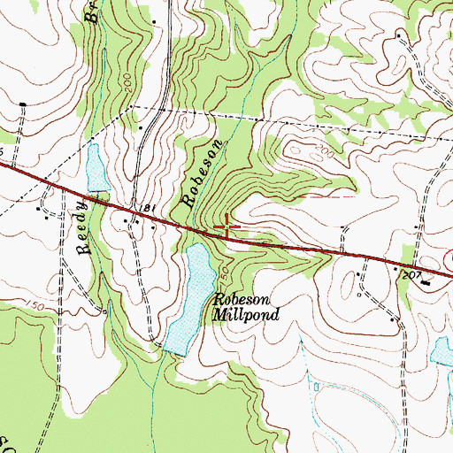 Topographic Map of Spence School (historical), SC
