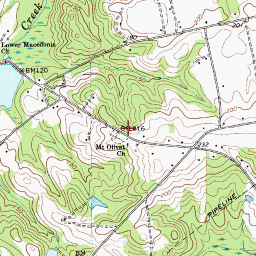 Topographic Map of Stafford School (historical), SC