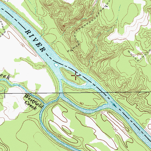 Topographic Map of Horse Island, SC