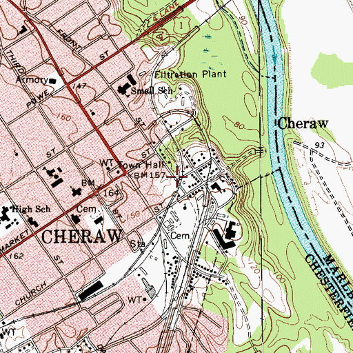 Topographic Map of Tabernacle Baptist Church (historical), SC