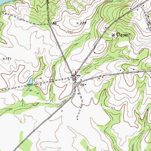 Topographic Map of Thompsons (historical), SC