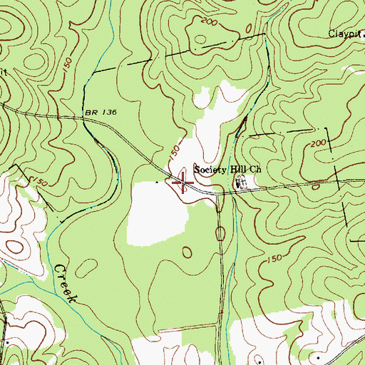 Topographic Map of Wallace School (historical), SC