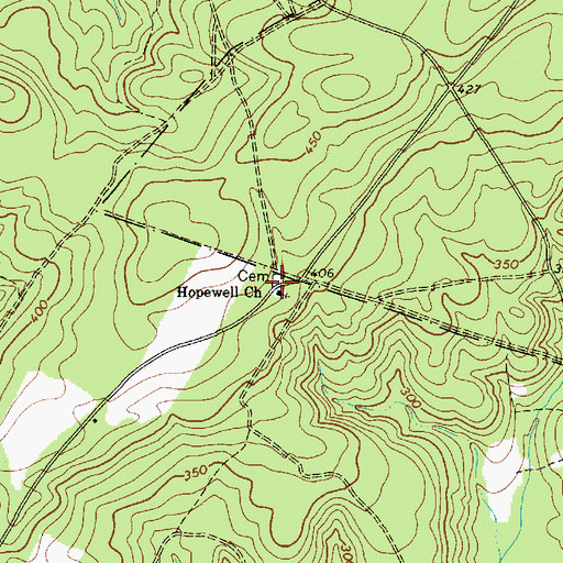 Topographic Map of Wesley Chapel (historical), SC