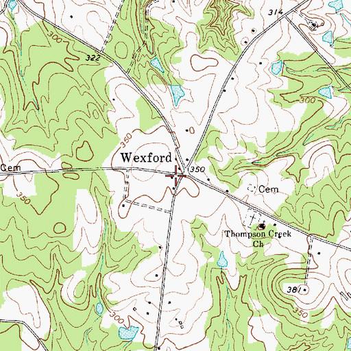 Topographic Map of Wexford School (historical), SC