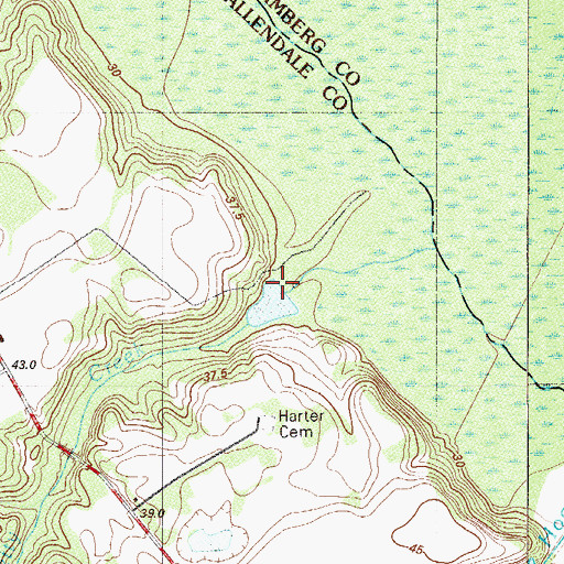Topographic Map of Copes Mill (historical), SC