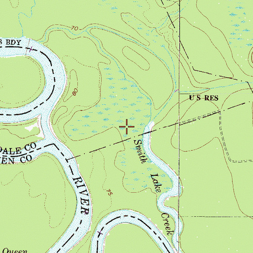 Topographic Map of Smiths Lake, SC