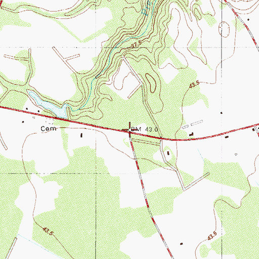 Topographic Map of Tuten (historical), SC