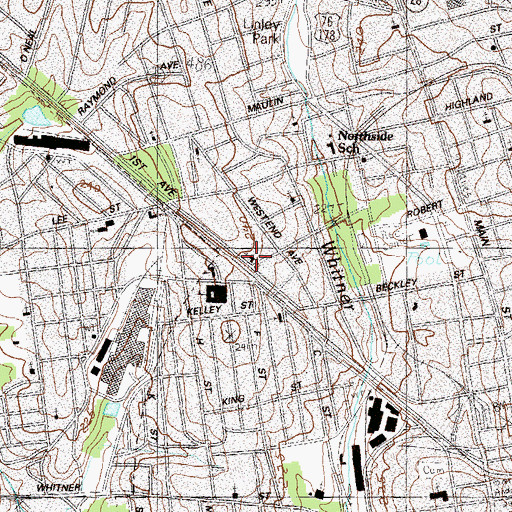Topographic Map of Bethel Methodist Church, SC