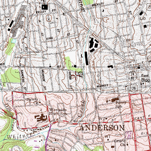 Topographic Map of Rosehill Museum, SC