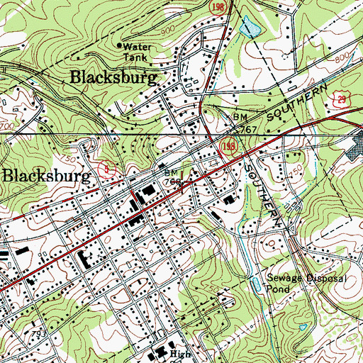 Topographic Map of Alberts Chapel African Methodist Episcopal Church (historical), SC