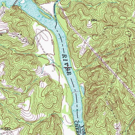 Topographic Map of Bordens Ferry (historical), SC