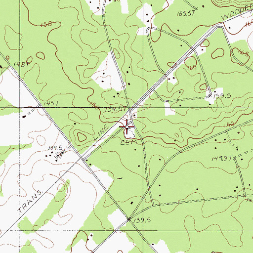 Topographic Map of Florence Church, SC