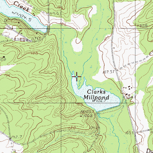 Topographic Map of Little Black Creek, SC
