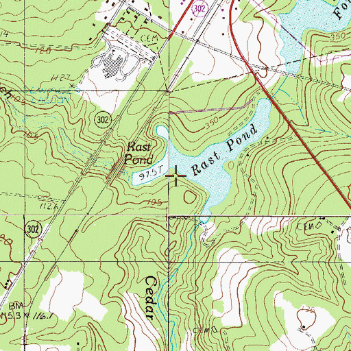 Topographic Map of Lynch Branch, SC