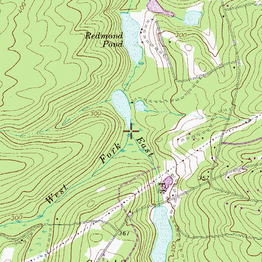 Topographic Map of West Fork Scouter Branch, SC