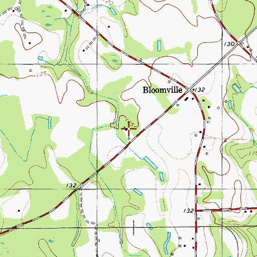 Topographic Map of Bloomville Church, SC