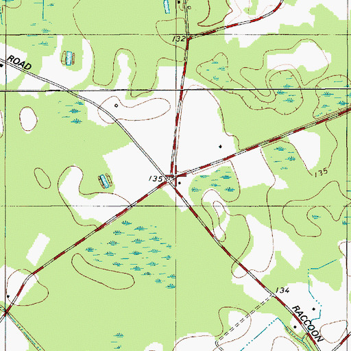 Topographic Map of Bonanza (historical), SC