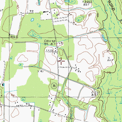 Topographic Map of Douglas Fork Church (historical), SC