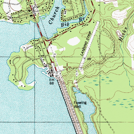 Topographic Map of Eagle Point, SC