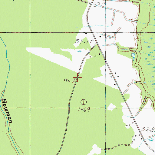 Topographic Map of Ebenezer School (historical), SC
