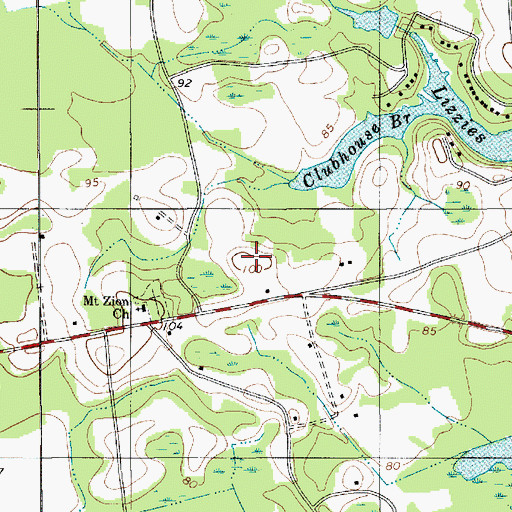 Topographic Map of Felton Rosenwald School (historical), SC
