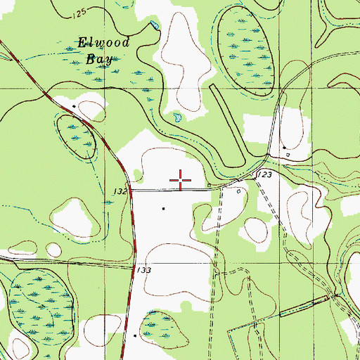 Topographic Map of Green Savannah Church, SC