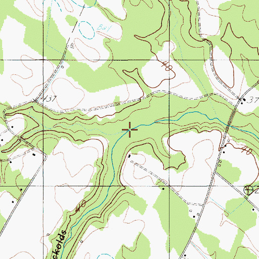 Topographic Map of Key Branch, SC