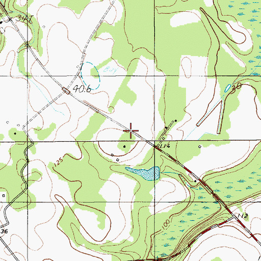 Topographic Map of McFadden School (historical), SC