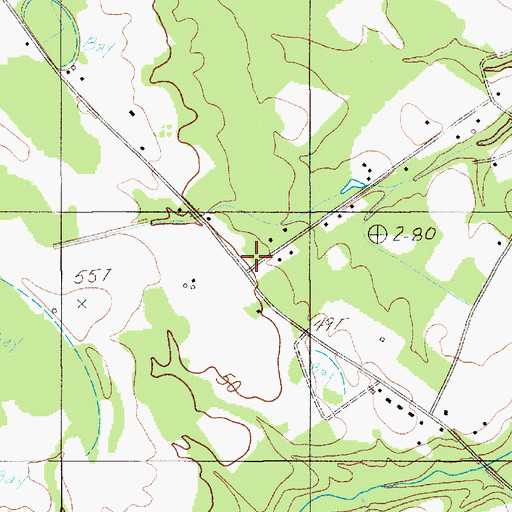 Topographic Map of Mount Hermon Church (historical), SC