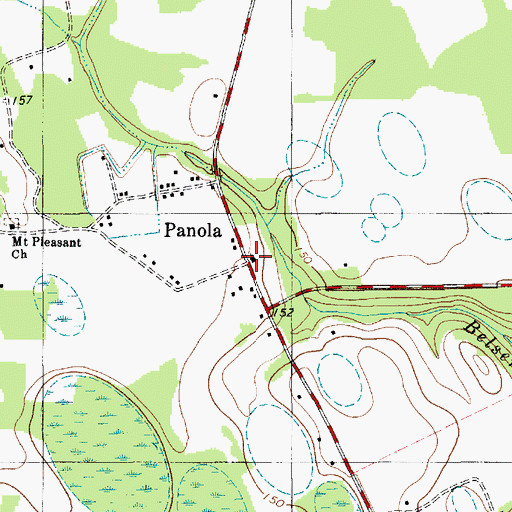 Topographic Map of Mount Pleasant Church, SC