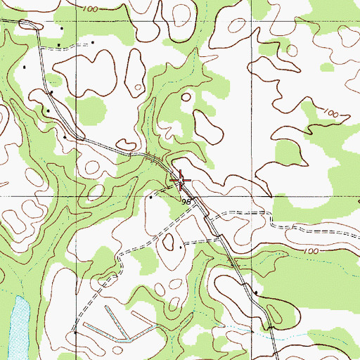 Topographic Map of New Zion Church (historical), SC