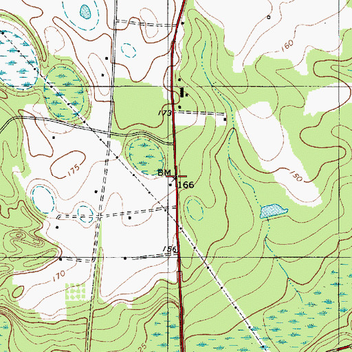 Topographic Map of Oak Grove School (historical), SC