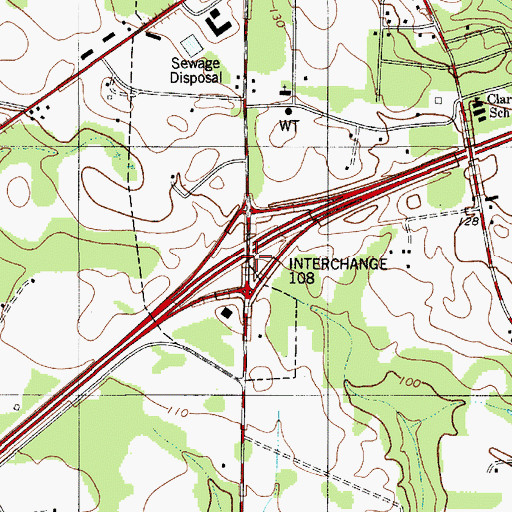 Topographic Map of Old Evening Light Church (historical), SC
