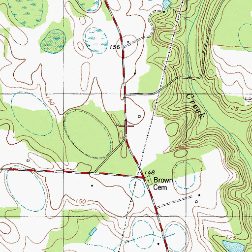 Topographic Map of Panole School (historical), SC