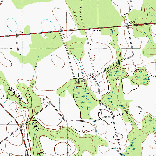 Topographic Map of Pine Grove School (historical), SC