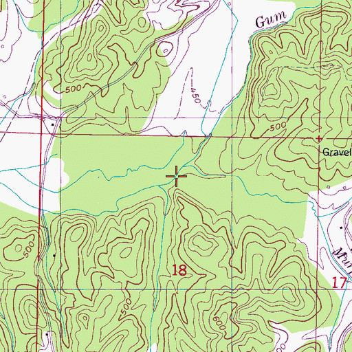 Topographic Map of Murphy Branch, AL