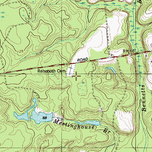 Topographic Map of Rehoboth Church (historical), SC