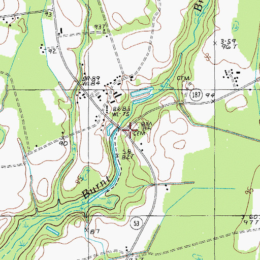 Topographic Map of Saint James Church (historical), SC